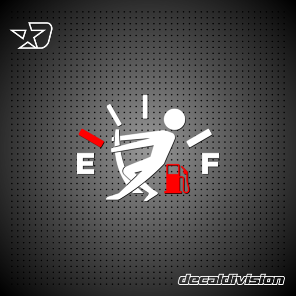 Empty Fuel Tank Sticker